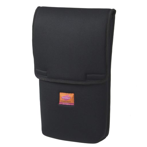 エツミカメラケースカメラポーチ極厚クッションレンズポーチLL10mm厚ウレタン【軽量・衝撃吸収】ブラックVE-5293