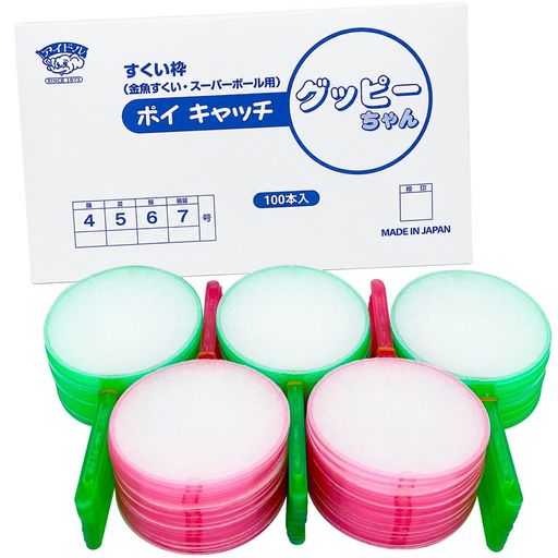 玩具総合メーカーアイドル 【日本製】5号 使い捨て すくい枠 ポイキャッチグッピーちゃん(100本入)ver.2