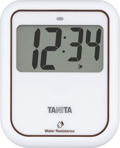 タニタ(Tanita) 非接触タイマー 洗えるタイプ 大画面 100秒 衛生的 手洗い ホワイト TD422WH