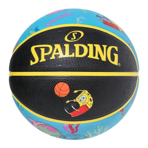 SPALDING(スポルディング)バスケットボールスポンジ・ボブアンダーザシーライトブルー5号球85-370J