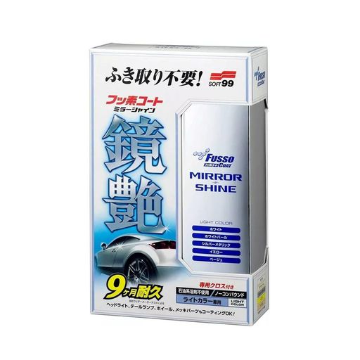 車 容量(ml):250 適応車体色:ライトカラー 成分:ケイ素樹脂、フッ素オイル マイクロファイバークロス