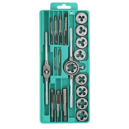 pc用ネジ穴補修ツールセットタップとダイス20点セット自転車・車・バイク修理にステンレス鋼製工具ボッ..