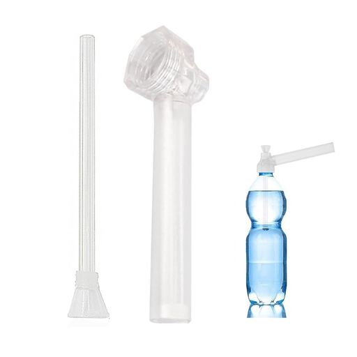 Solxion水パイプボングパイプにできるガラスパイプとマウスピース(透明)