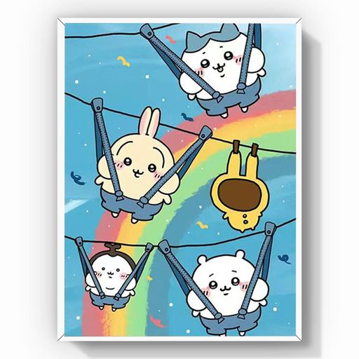 YUEQUN ダイヤモンドアート 四角いビーズ アニメ 30X40CM 全面貼り スクエア アート キット ビーズアート スクエアビーズ 人気 大人 子供 DIY 手作り 手芸セット 芸術品 装飾 プレゼントのサムネイル