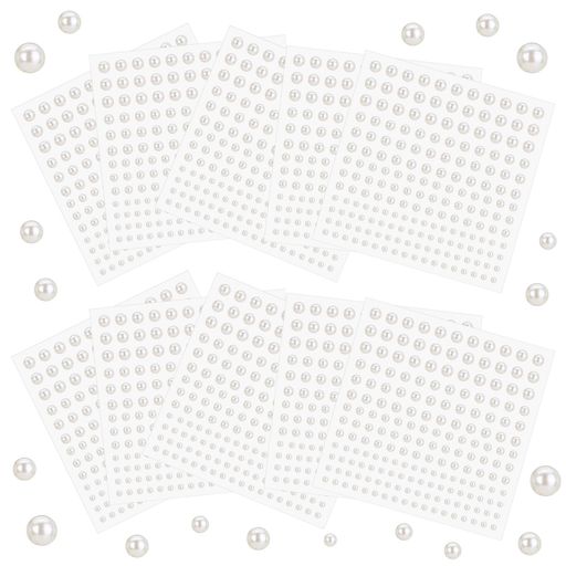 【多用途クラフト】1830pcs パール ステッカー(6サイズ)は、カード作り、ネイルアート、スクラップブッキングなど、あらゆるDIYプロジェクトに最適です。無限の可能性であなたの創造力を発揮させてください。 【高品質】これらのパールステッカーは、あなたの作品に輝きを追加することができ、滑らかで光沢のある表面を持つ高品質のABS材料で作られています。 安全で信頼性の高いステッカーです。 【使いやすい】フィルムからパールをはがし、お好みの面に貼り付けるだけ。余分な接着剤は必要ありません。自己接着デザインで時間と手間を節約し、手早く簡単にクラフトできます。 【広い使用法】髪、顔、体、爪の装飾に最適なパールステッカーは、どんなプロジェクトにもエレガントなタッチを加えます。多用途で使いやすいこのステッカーで、どんなイベントでも輝く準備をしましょう。 【ご注意】ステッカーを貼る前に、接着力を高めるために、表面が清潔で、乾いていて、ほこりがなく、油分がないことを確認してください。皮膚や髪に使用する場合は、耐久性を高めるために化粧品用接着剤で固定してください。