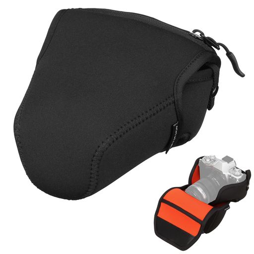 ハクバHAKUBA一眼カメラケースルフトデザインスリムフィットカメラジャケットS-90ブラックDCS-03S90BK