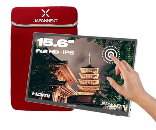 JAPANNEXT 15.6インチ モバイルモニター IPS パネル フルHD 1920X1080解像度 (USB/TYPE C/PC対応/スピーカー内蔵 / SRGB100% / 非光沢) JN-MD-I156FHDR-T