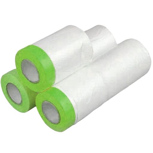 塗装用マスキングテープ良い接着性多いサイズ養生テープ車塗装壁高粘绿和纸幅55cmx長20m1巻入り