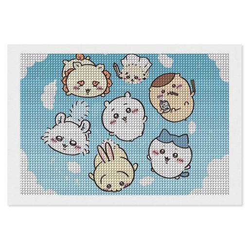 ダイヤモンドアート四角いビーズキャラクターダイヤモンドアートアニメDIY手作り絵画手芸家の壁の装飾D..