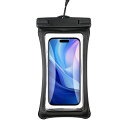 SHINE.UPスマホ防水ケース浮き輪完全防水水に浮くIPX8認証海お風呂プール水中撮影顔認証通話温泉水泳携帯iPhone1514pluspropromax1312シリーズXXRXSSE