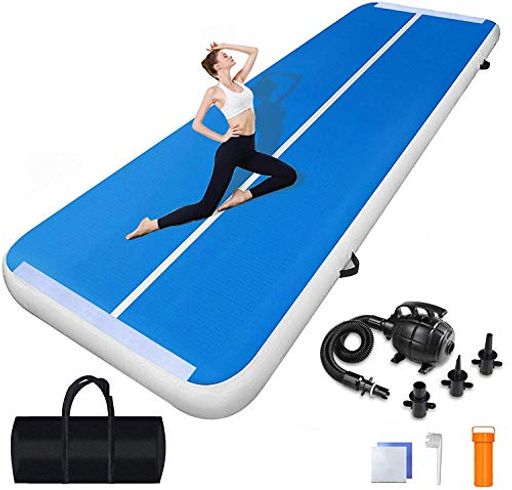 KAIERSNエアートラック体操エアトマットタンブリングマット2/3/4/5/6M長さ2m幅広20cm厚い体操トレーニ..