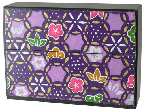 ペンギンライター加熱式タバコ用ハードケース小物入れミニケース男女兼用友禅和紙和柄ワンプッシュオー..