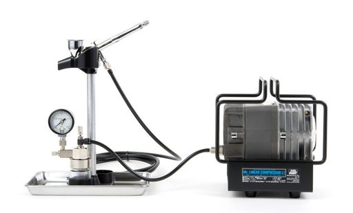 GSIクレオス(GSICreos)リニアコンプレッサーL7「プラチナブラシ・圧力計付レギュレーターセット」(エア..