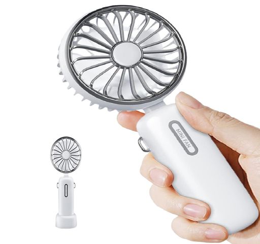 ポータブル扇風機4800mAh大容量バッテリー搭載最大25時間稼働3段階風量・静音20dBUSB充電対応小型軽量..