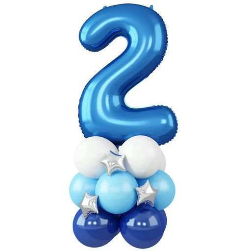 数字バルーンナンバー2歳40インチ風船バルーンスタンドスターバルーンバースデー飾り付け記念日誕生日..