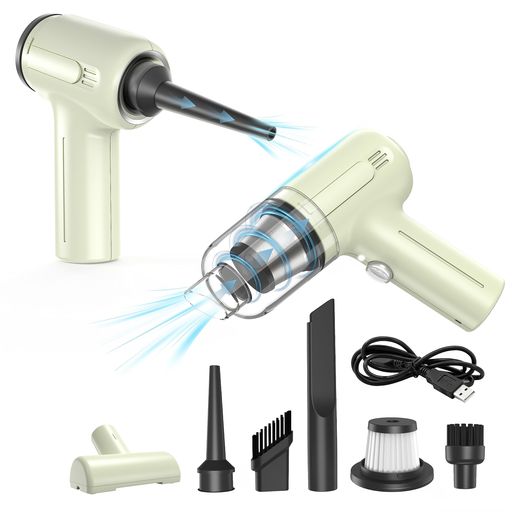 【吸い込み&吹き飛ばし両用】ハンディクリーナー車用掃除機強力吸引真空率8500PAコードレス小型掃除機..