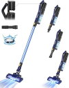 掃除機コードレス【着脱式バッテリー&1KG軽量本体】38000PALEACCOLIFEサイクロン掃除機2WAY仕様LEDライト搭載スティッククリーナー2段吸引力...