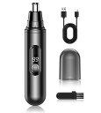 鼻毛カッターメンズ鼻毛切り眉毛耳毛切りLCD画面Type-c充電式軽量コンパクト持ち運び便利水洗い可エチケットカッター耳毛カッター眉毛カッター電動シェーバー男女...