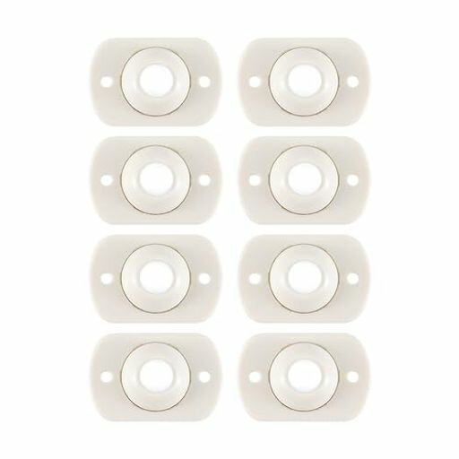 LUYING家具用キャスター粘着テープ式360度回転キッチン家電家具楽々移動粘着テープ式傷つけない移動便利グッズ8個セット(ホワイト)(3)