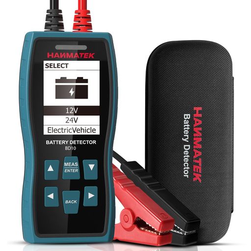HANMATEKバッテリーテスター、12V/24Vバッテリーチェッカー、100-2000CCAテスター、自動車/アイドリン..