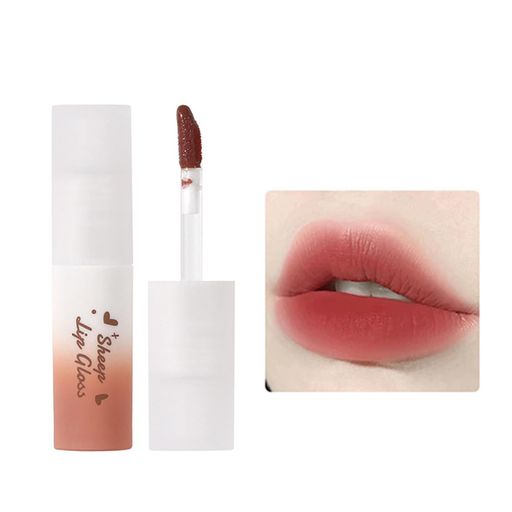 SNSで可愛い羊とヒツジのリップグロス口紅リップスティックノンスティックカップマット落ちにくい保湿0..