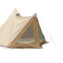テンマクデザインサーカスTCDX専用窓付きフロントフラップサンドカラー(オプション品)tent-MarkDESINGN2人ワンポールテントオプションスカート付きソロデュオキャンプロープペグ収納ケース…