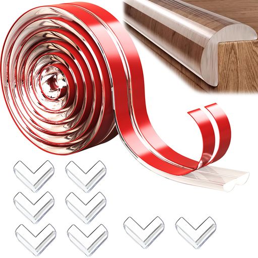 【セット内容】コーナーガード6M巻きx1、L型コーナーガード角用x8個。コーナーガードにはあらかじめ両面テープが貼られているため、取り付け時間が大幅に短縮され、取り付けも簡単です。 【赤ちゃんの安全を守る!家具の角衝突防止】コーナーガードで...