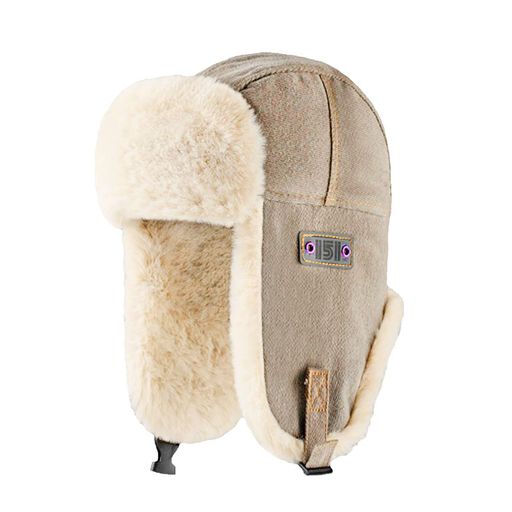 [LEZOOY] パイロットキャップ 冬 飛行帽 防風 保温 裏起毛 耳あて付 フライトキャップ 登山帽 防寒帽子 おしゃれ 登山 通学 自転車 散歩 アウトド 男女兼用 カーキ ワンサイズ