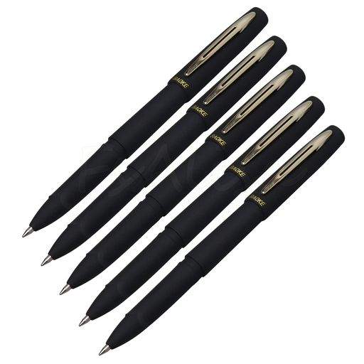 FsAlisa ゲルペン ゲルインキ ボールペン 大容量 0.5/0.7mm サインペン 黒 ダークブルー 5本セット 耐水性 耐光性 速乾 事務用 ノート書 公式文書 宿題 (ブラック, 0.7mm)