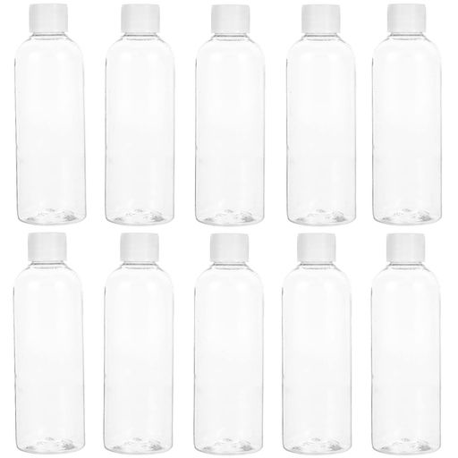 FRCOLOR 10個 100ML ワンタッチボトル 小分けボトル プラスチック製 空びん 携帯用 詰め替え可能 多機能 シャンプー 化粧水 精油容器 旅行用品