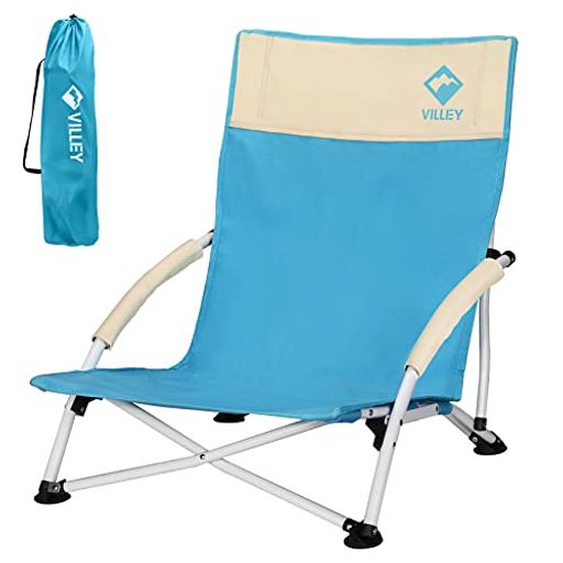 【超軽量&amp;コンパクト収納】重量:約2.7kg。耐荷重:110kg。使用時サイズ:(約)幅63cmx奥行55.5cmx高さ66cm(座面高さ:22cm)。収納時サイズ:(約)17x16cm。専用収納袋がついているので、収納スペースを食わず持ち運びに便利で楽です。色:ブル 【素材】1フレームは強度が高い鉄製、表面にパウダーコーティングされでいます。錆に強いし耐荷重も110kgまでサポートします。2座面素材:600*300Dのオックスフォード。3肘掛部分に柔らかい仕様。4脚に滑り止めの保護用キャップ。 【組み立て簡単】1秒で展開&amp;収納!パッと開いてすぐに使うことができます。組立に工具いらず、初心者でも操作することができです。折り畳み式で持ち運びには便利です。アウトドアライフを楽しめます。 【持ち運び便利】折りたたみ時、部屋の隅や車のトランクなどの狭い場所でもかさばりません。普段のお出かけやイベントでも重宝すること間違いないです。専用の収納袋は肩に掛けられたり、手に持ってもOKで安心感があります。