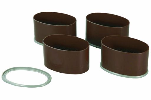 石丸合成樹脂こたつの継脚NEWハイヒールワイドブラウン9x14x7.5cm