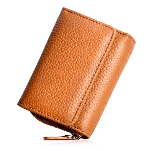 LaserPecker 三つ折り財布レディースコンパクト財布メンズミニ財布銀付き牛本革110g軽量手のひらのサイズ厚さ3.5センチ大容量財布20枚紙幣7枚カード入れやすいカードケース小銭50枚収納可…