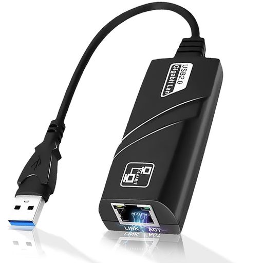 アダプター イーサネット LAN RJ45 ギガビットイーサネット コネクター(オス右向き矢印メス)10/100/Mbps USB2.0高速 ブラック 互換MacBookPro MacBook/iPad/IOS/ANDROID 有線LAN変換アダプター USB-C