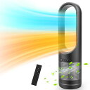 セラミックヒーター 暖房器具 ファンヒーター 電気ヒーター【2024新登場・空気浄化・冷暖兼用】セラミックファンヒーター 冷暖房 エコヒート 電気ストーブ 3段温風 ECOお任せ 20-35°温度設定 空気清浄機 冷暖タイプ 省エネ リモコン(2)