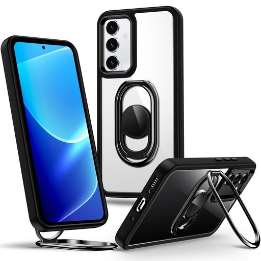 Rockaway互換性SamsungGalaxyA535G用ケースSC-53CSCG15カバースマホリングスマホグリップ角度調節可能折り畳み耐衝撃スタンド機能軽量落下防止スマホケースギャラクシーA53用カバー-