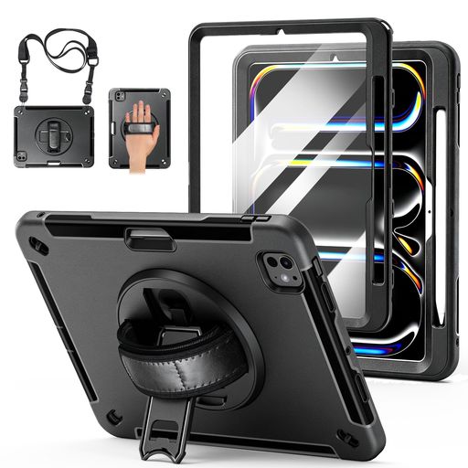 Miesherk iPad Pro 11インチ ケース(M5/M4、2025/2024)対応 三層保護 耐衝撃 360°...