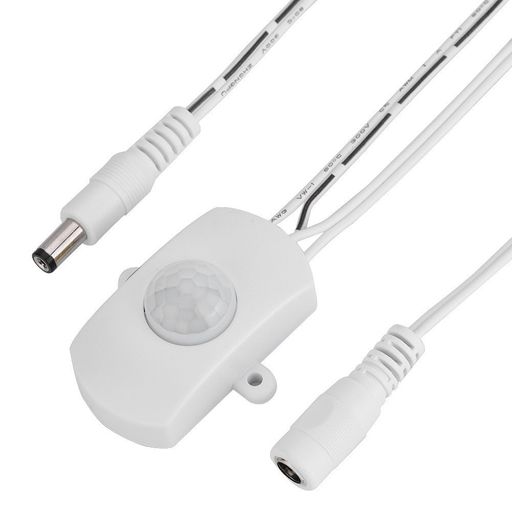 Richer-R モーションセンサー 5A DC 5-24VミニPIR赤外線モーションセンサー検出 インテリジェント 赤外線センサー LEDストリップ自動 120度コーン角(ホワイト)