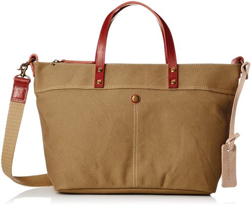 [リアルマインド]綿2wayショルダーバッグ本革使用日本製パルケII2wayワンショルダーハンドマスタード(4)