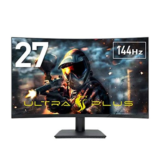 プリンストン ULTRA PLUS ゲーミングモニター 曲面ディスプレイ 27型ワイド (フルHD/144HZ/FREESYNC/DISPLAYPORT/VESA) PTFGFA-27C