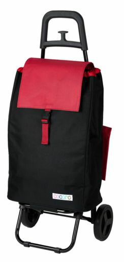 乐天商城 - レップ(Rep) Cocoro(コ・コロ) ショッピングカート バイカラー カートセット ブラックxレッド 40L 荷物フック 無地 折り畳み式 ポケット収納 保冷 保温 エコバッグ 買い物 おしゃれ 可愛い シ…