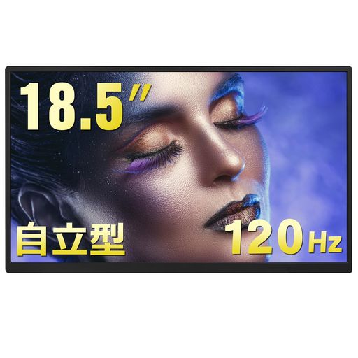 Acouto Zen18 モバイルモニター 18.5インチ 120Hz 自立型スタンド モバイルディスプレイ ゲーム スイッチ用 USB