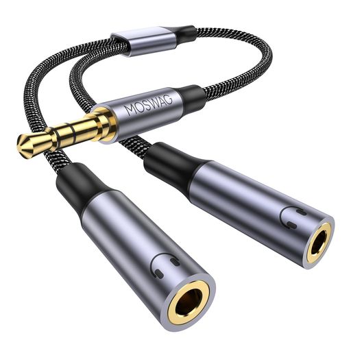 【3.5mm イヤホン 分配器】このイヤホン 二股 はデュアルオーディオ出力設計を採用し、様々なシチュエーションで複数人が一緒に音楽や動画を楽しむニーズに応えます。友人と、恋人と、家族と――待合室や旅先で、あるいは室内で、最も好きな音楽と最も観たかった映像を共有し、くつろぎの時間をお過ごしください(本製品は3極/4極のヘッドホンに対応しています。4極ヘッドホンを接続した場合、マイクをサポートしていません) 【高品質な音楽体験】ケーブル内部は多重シールドで守られ、ノイズの影響をシャットアウト。これにより、信号の歪みやロスを最小限に抑え、澄み切った高音質を再生します。24Kゴールドメッキコネクタが、経年劣化に伴う錆や接触不良を防ぎ、長期間にわたって安定した接続を約束。音楽や映像の細部まで再現する、極上の音楽体験をご堪能ください 【幅広い互換性】この3.5mmイヤホン 分岐ケーブル、イヤホン、スピーカー、スマートフォン、タブレット、MP3プレーヤーなど、3.5mmイヤホンジャックを備えたほとんどの機器に幅広く対応。