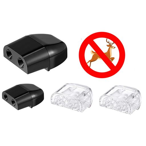 鹿笛車用4個セットトラックオートバイ鹿ホイッスル動物警告笛動物アラート車用プラスチック鹿の安全を..