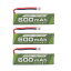 3PCS1S3.8V80C600mAhリチウム電池JST-PH2.0プラグコネクターに適合するCinewhoopTinyhawkマイクロFPVレ..