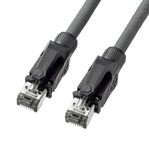 サンワサプライ CAT6A STP LANケーブル(10M) 10GBPS/500MHZ RJ45 ツメ折れ防止 グレー KB-T6ASTP-10GY サンワサプライ CAT6A STP LANケーブル(10M) 10GBPS/500MHZ RJ45 ツメ折れ防止 グレー KB-T6ASTP-10GY