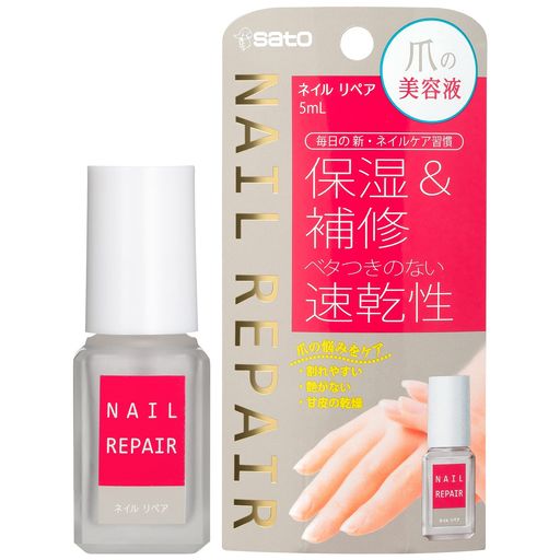 佐藤製薬ネイルリペアセラム 耐水性/速乾タイプ ネイル美容液甘皮ケア/ネイル補修剤/ネイルエッセンス(5mL)