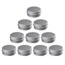 Dophee15ml10個入りクリームケース軟膏容器アルミ缶ケースメイク用詰替え容器小分け容器化粧品携帯用収納旅行用品