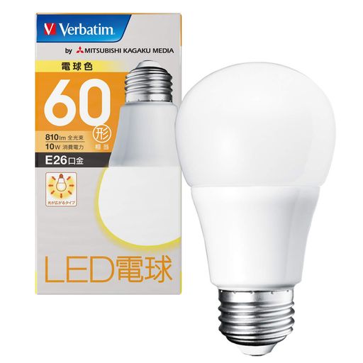 VERBATIM С٥ LEDŵ E26 ŵ忧(뤵60W) LDA10L-G/V3