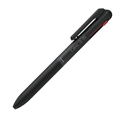 ぺんてる 3色ボールペン Calme 0.5mm ブラック BXAC35A